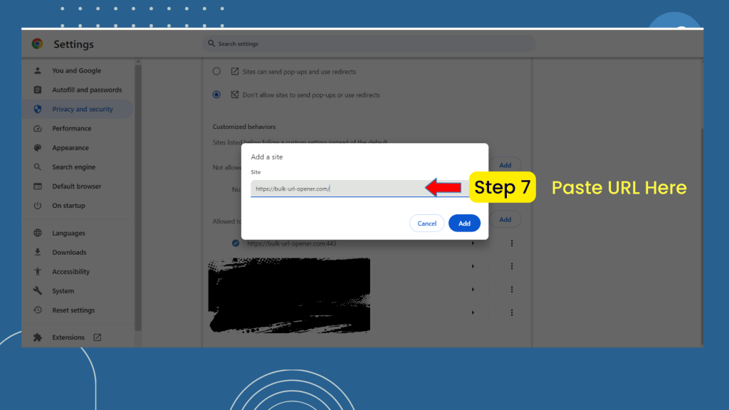 step by step tutorial how to Allow pop-ups in Chrome Browser From Specific Websites